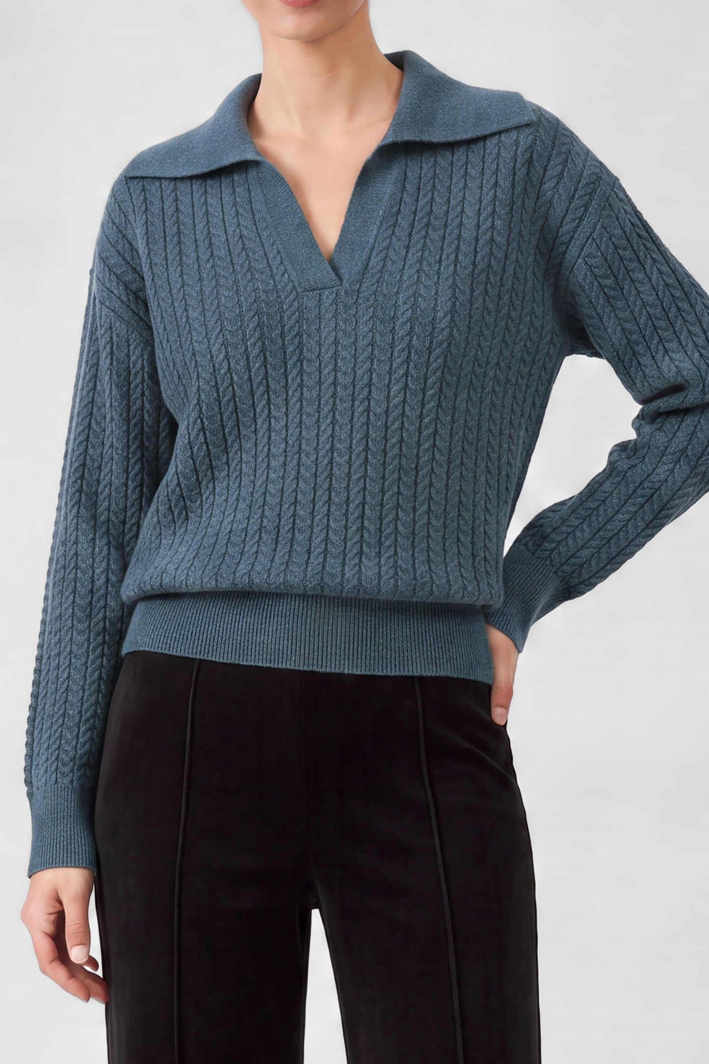 Zoe Pullover Cable Sweater