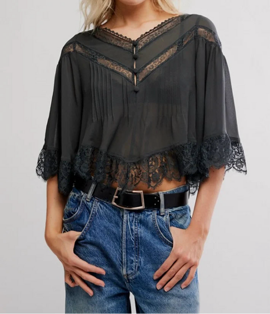 Free People Bali Midnight Rain Top