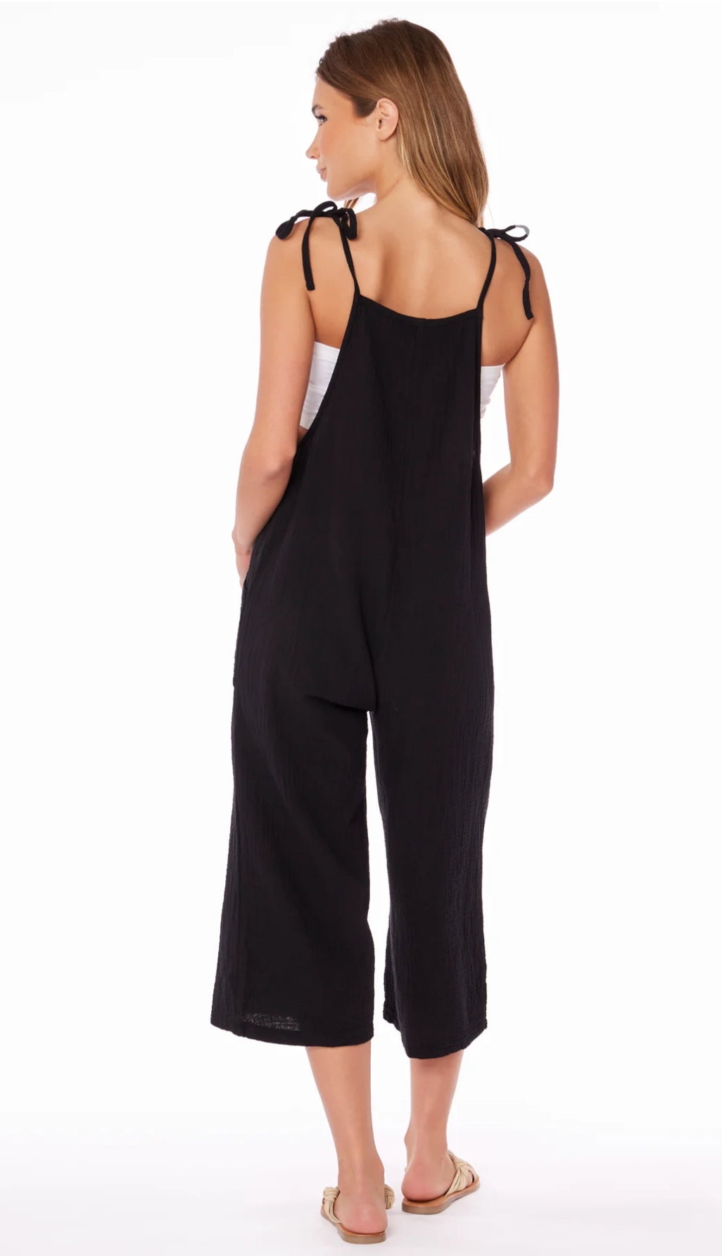 CROPPED WIDE LEG OVERALLS BY BOBI