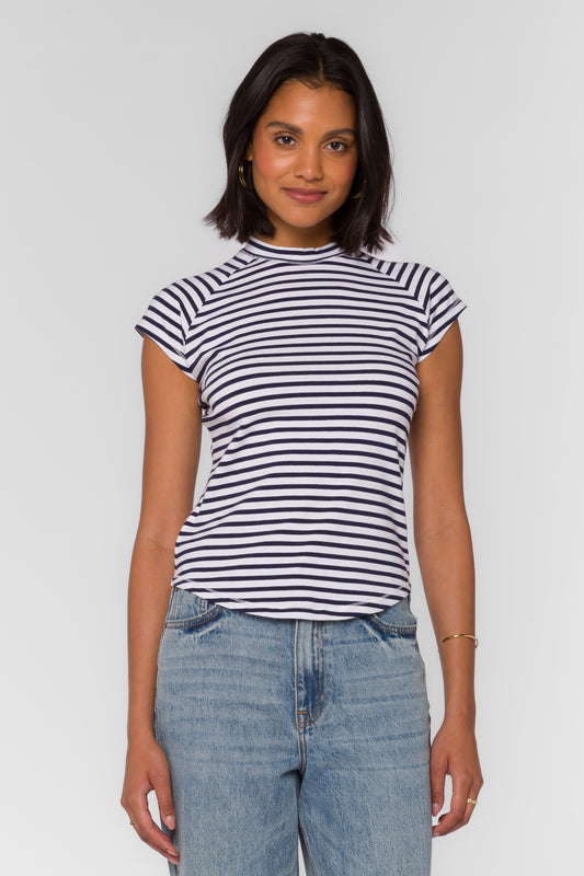 Velvet Heart Holton Short Sleeve Stripe Top