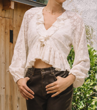 Lee Long Sleeve Lace Top