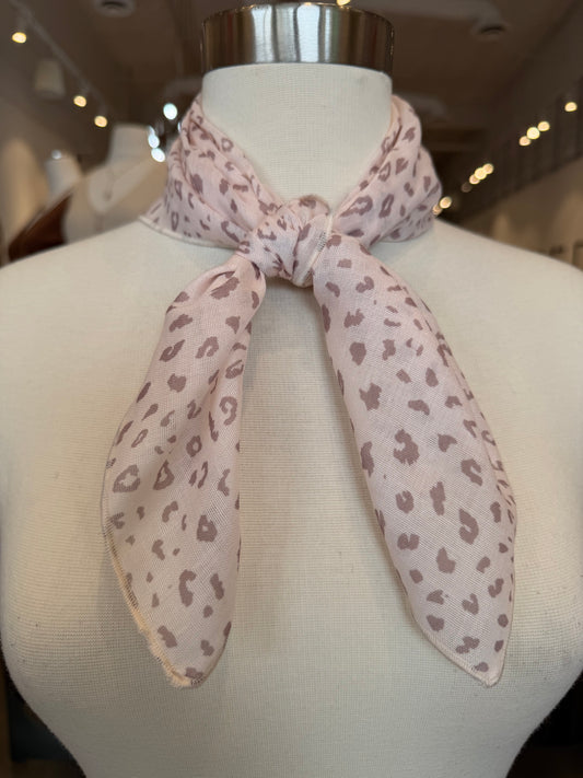 Mesa Cotton Linen Print Square Scarf
