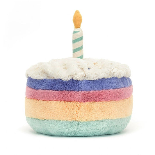 Amuseable Rainbow Birthday Cake By Jellycat