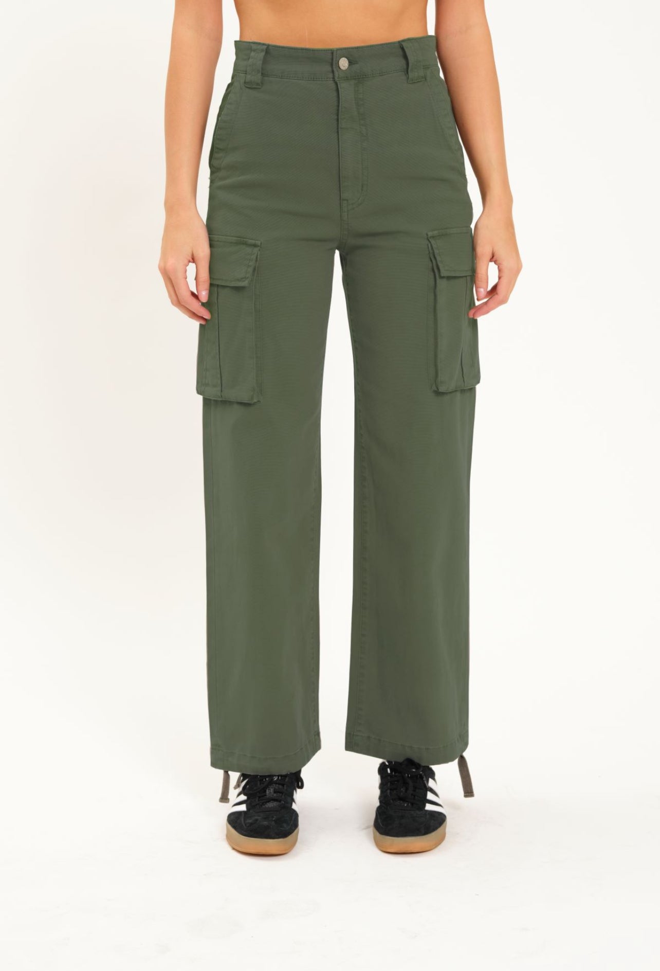 Cadet Cargo High Rise Cinch Hem in Grass