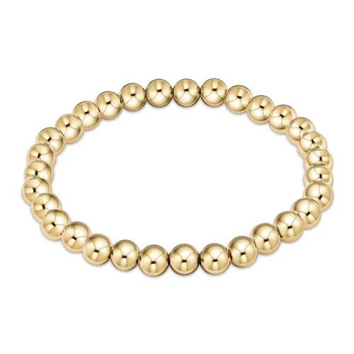 classic gold 6mm bead bracelet by enewton