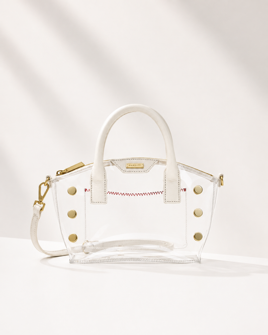 HAMMITT | Paula Clear Calla Lily White/Brushed Gold