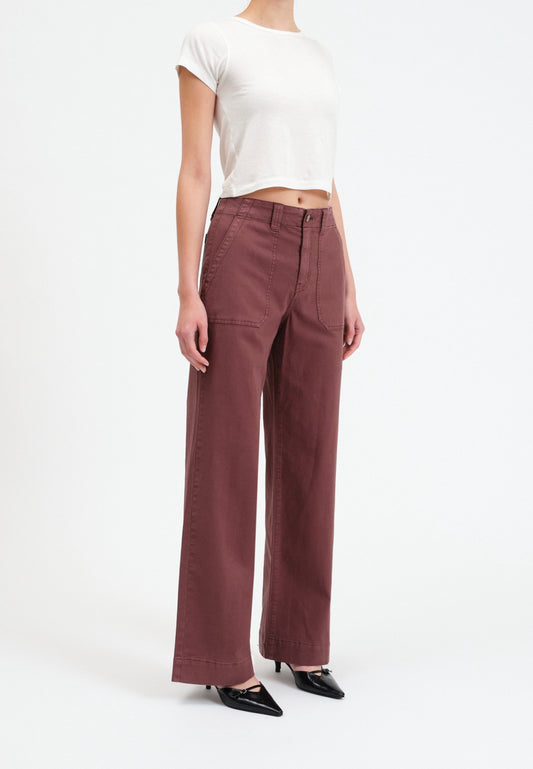 Trooper Wide Leg in Brown Eyes By Daze Denim