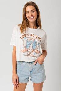 Let's Go Girl Graphic Top