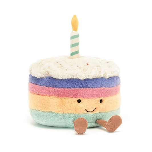 Amuseables Rainbow Birthday Cake By Jellycat