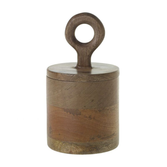 MANGO WOOD CANISTER SMALL