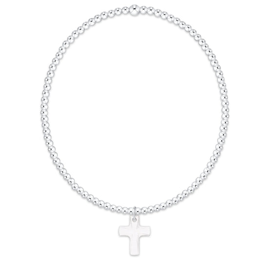 Enewton Classic Sterling 2mm Bracelet With Blessed Crystal Charm