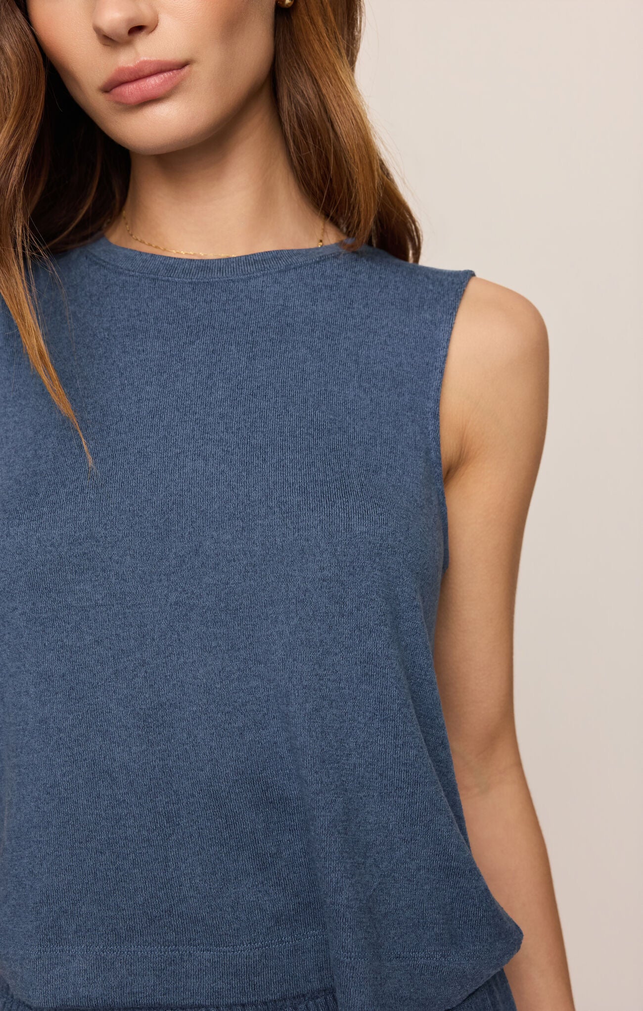 Z Supply | Sloane Silky Jersey Tank- True Navy