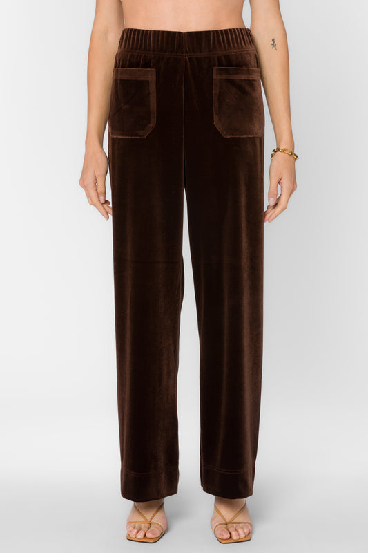 Bates Brown Velvet Pant