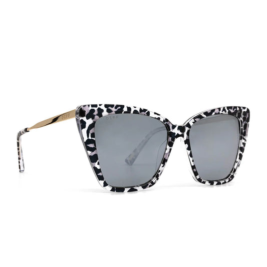Becky II Clear Leopard Sunglasses