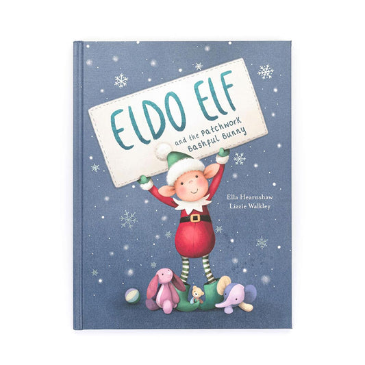 Eldo Elf and the Patchwork Bashful Bunny Book by Jellycats