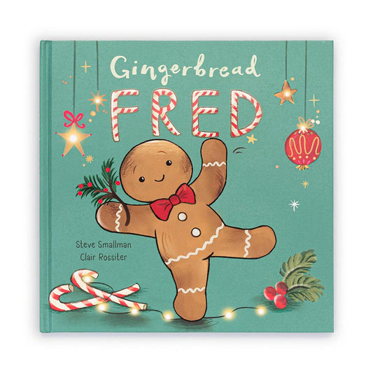 Gingerbread Fred Book by Jellycats