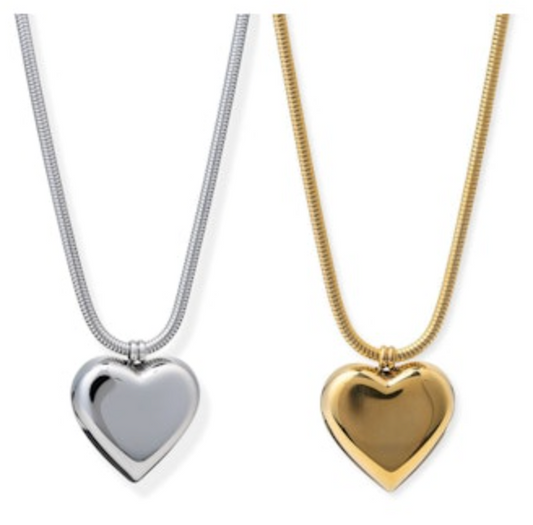 Bracha Gold Valencia Heart Necklace