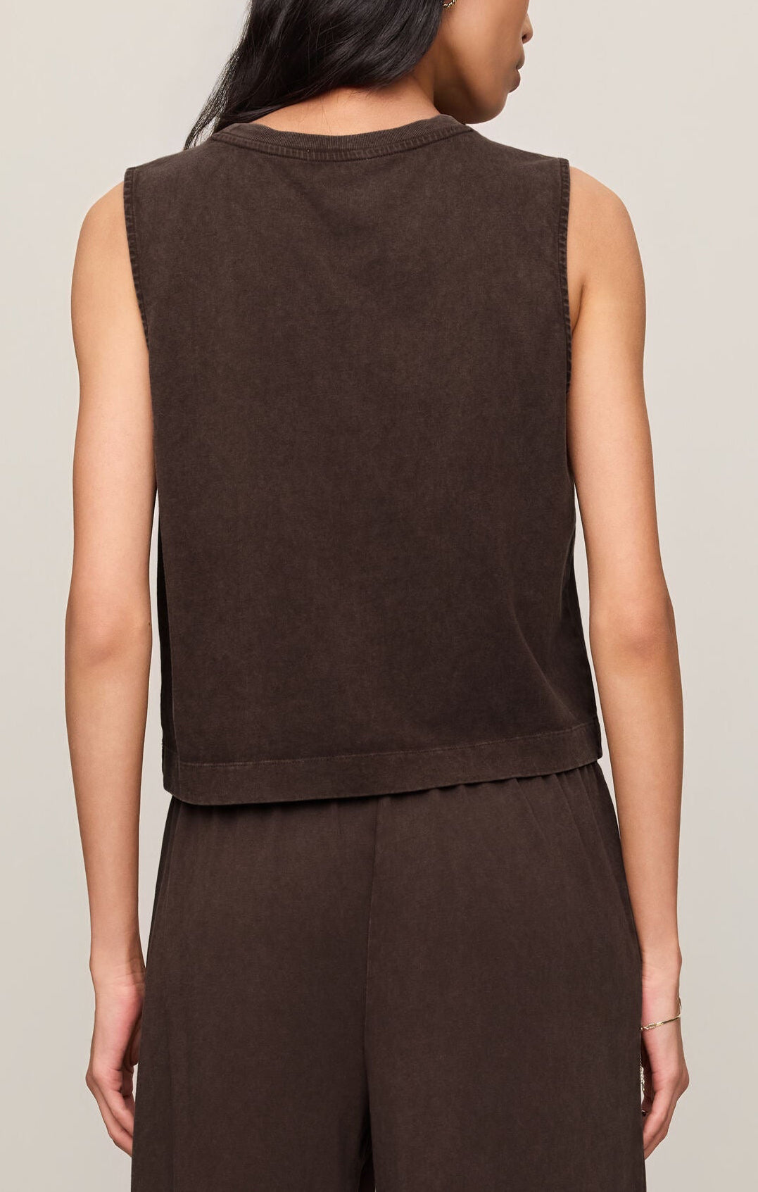 Z Supply | Sloane Jersey Muscle Tank-  Dark Chocolate