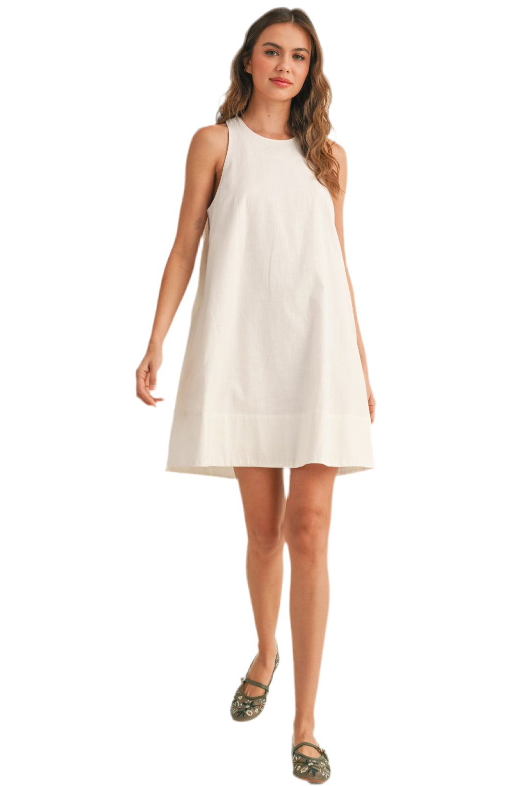 Clair Sleeveless A Line Dress With Pockets