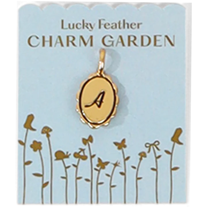 Charm Garden - Gold Scalloped Initial Charm