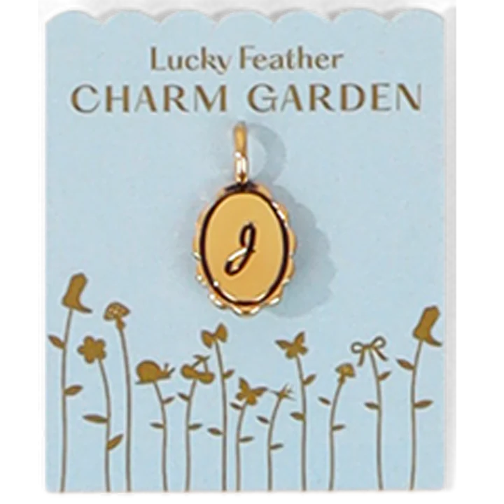 Charm Garden - Gold Scalloped Initial Charm