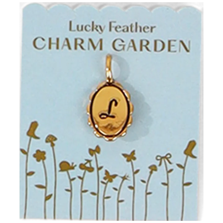 Charm Garden - Gold Scalloped Initial Charm