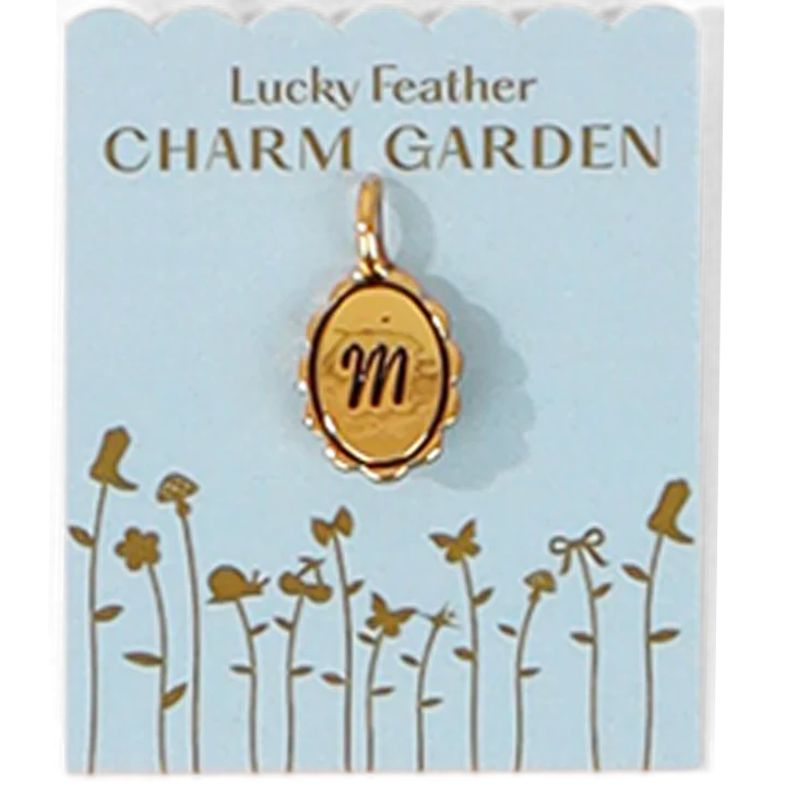 Charm Garden - Gold Scalloped Initial Charm