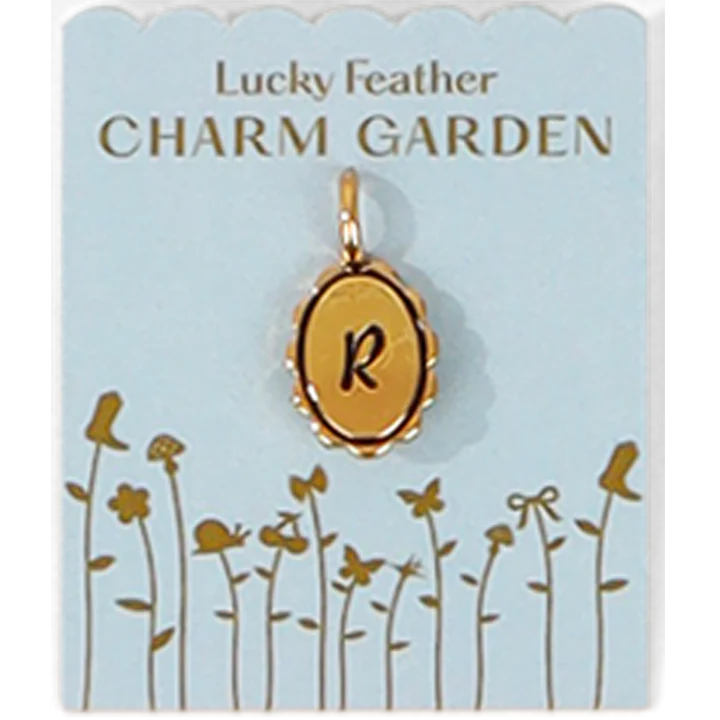 Charm Garden - Gold Scalloped Initial Charm