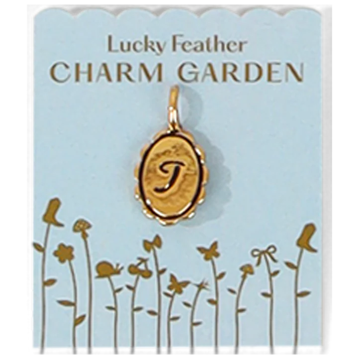 Charm Garden - Gold Scalloped Initial Charm