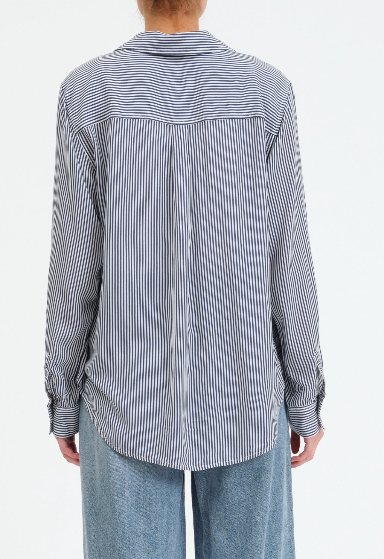 Palisades Rayon Button Up Long Sleeve Stripe By Daze Denim