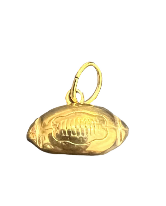 Gold Football Charm