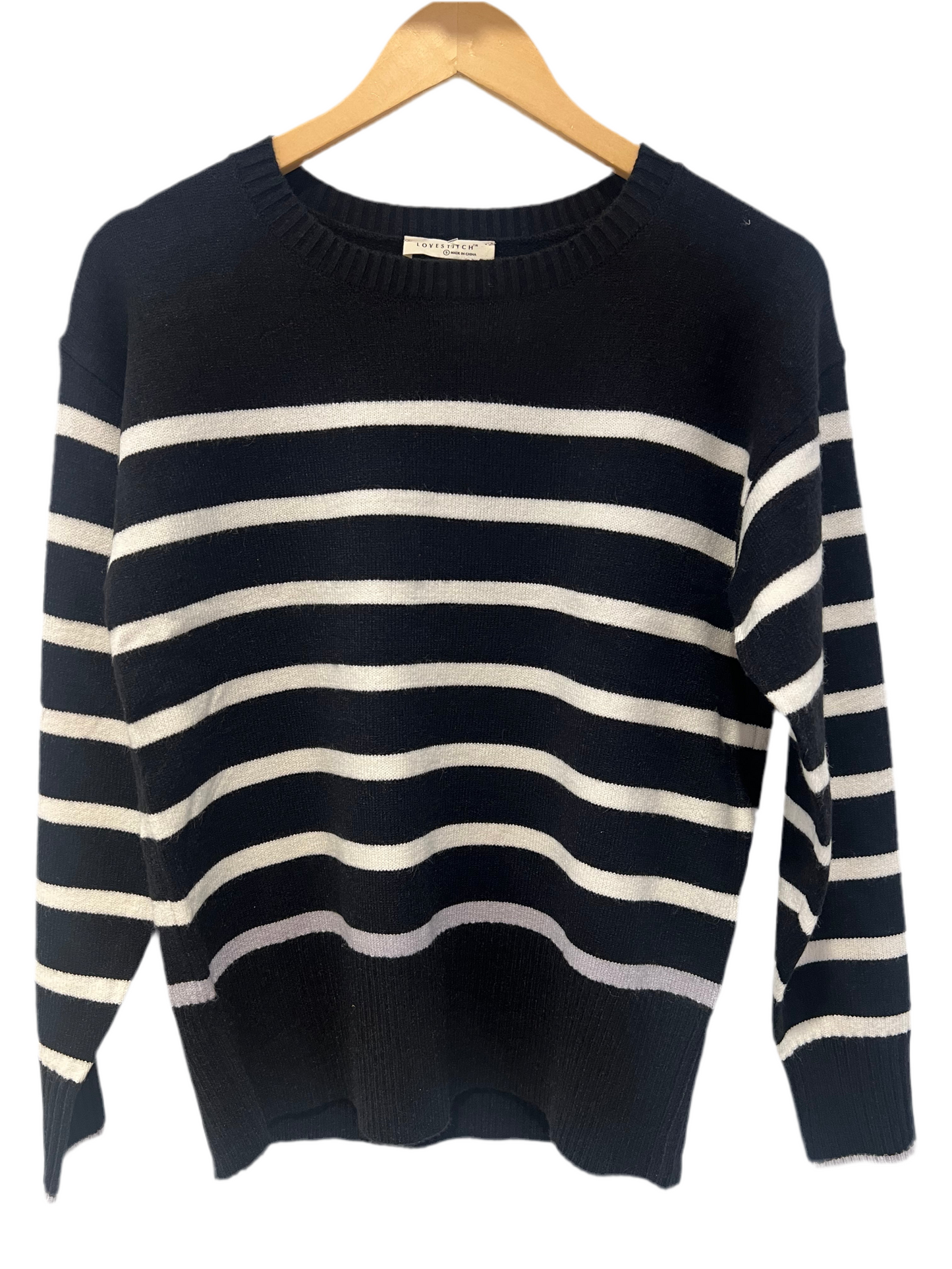 Jenny Long Sleeve Stripe Sweater