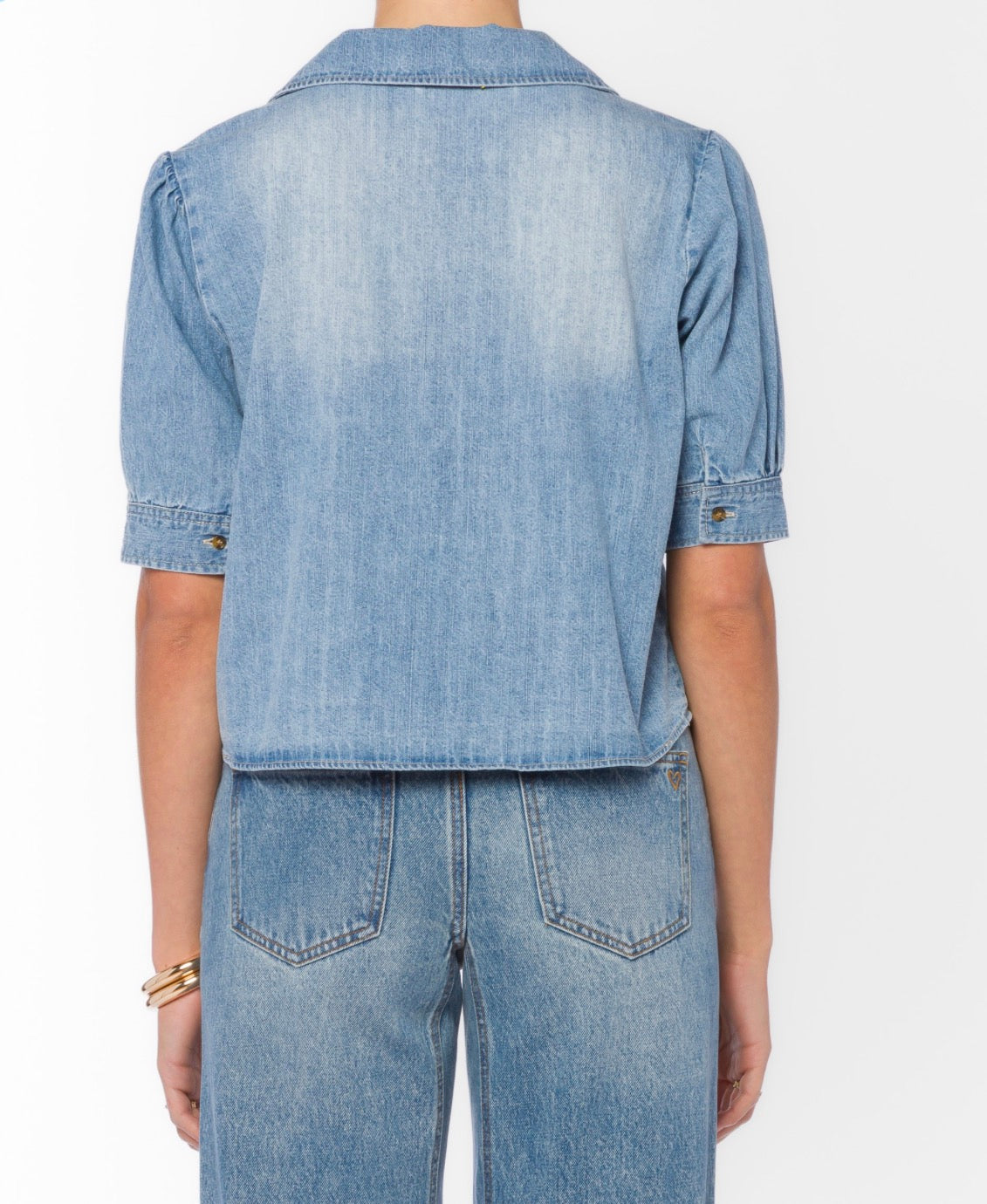 Velvet Heart | Babette Denim Top- Uptown