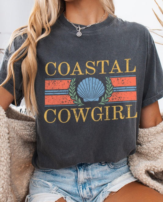 Coastal Cowgirl Comfort Colors Graphic Tee