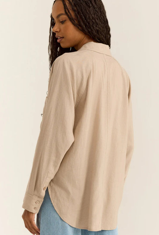 PERFECT LINEN TOP BY Z SUPPLY