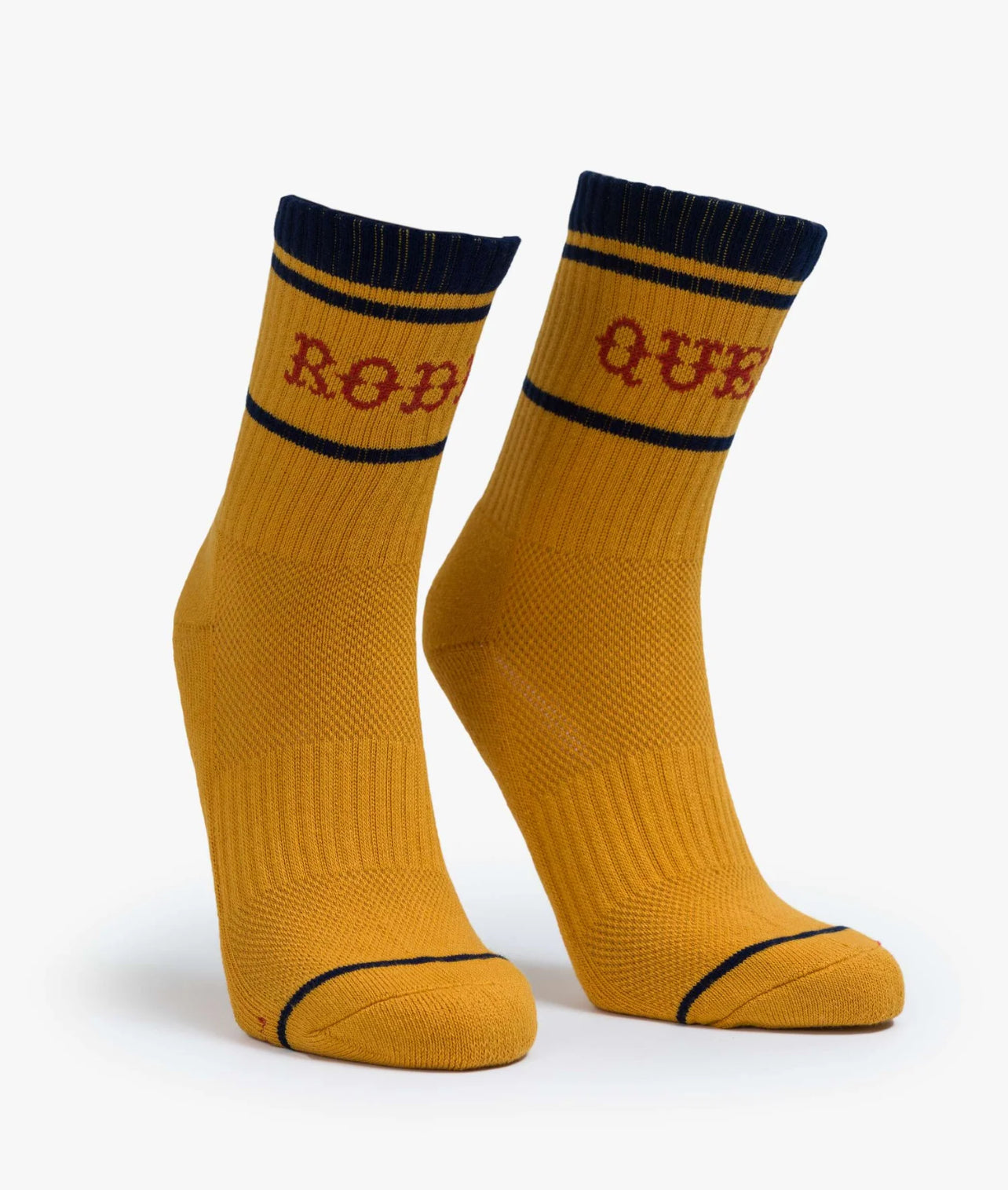 Baby Steps  classic tube socks in yellow with red "Rodeo Queen"