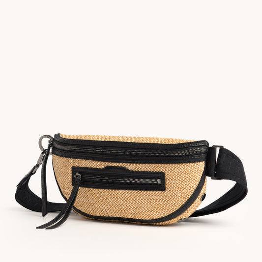 Charles Crossbody Med Chaparral Raffia By Hammit