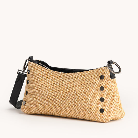 VIP Satchel by Hammitt Chaparral Raffia Gunmetal