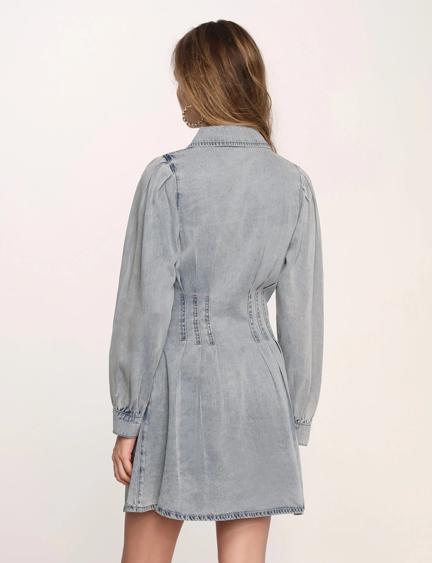 Lucia Darted Waist Denim Dress by Heartloom