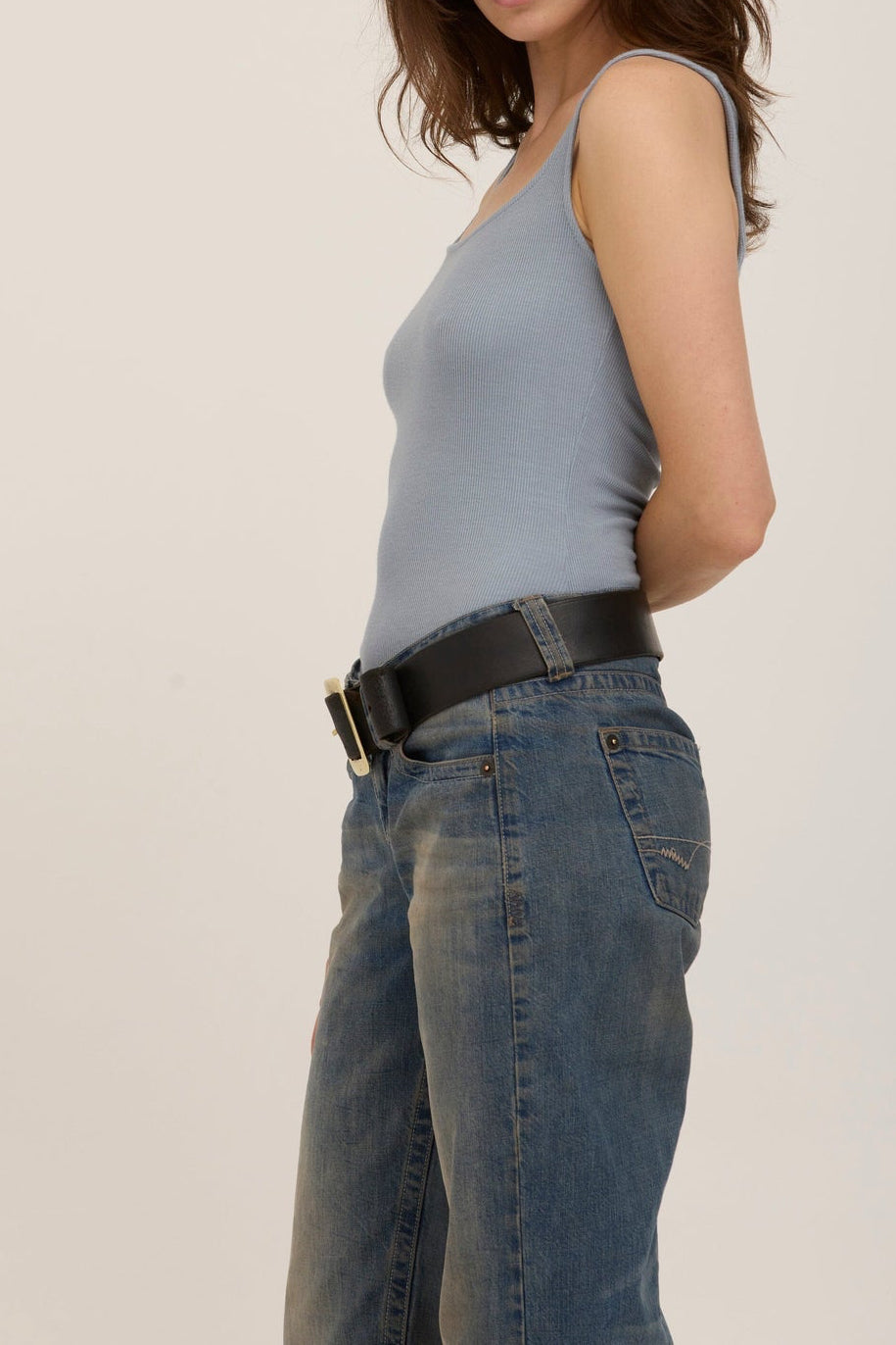 Olsen scoop neck rib tank