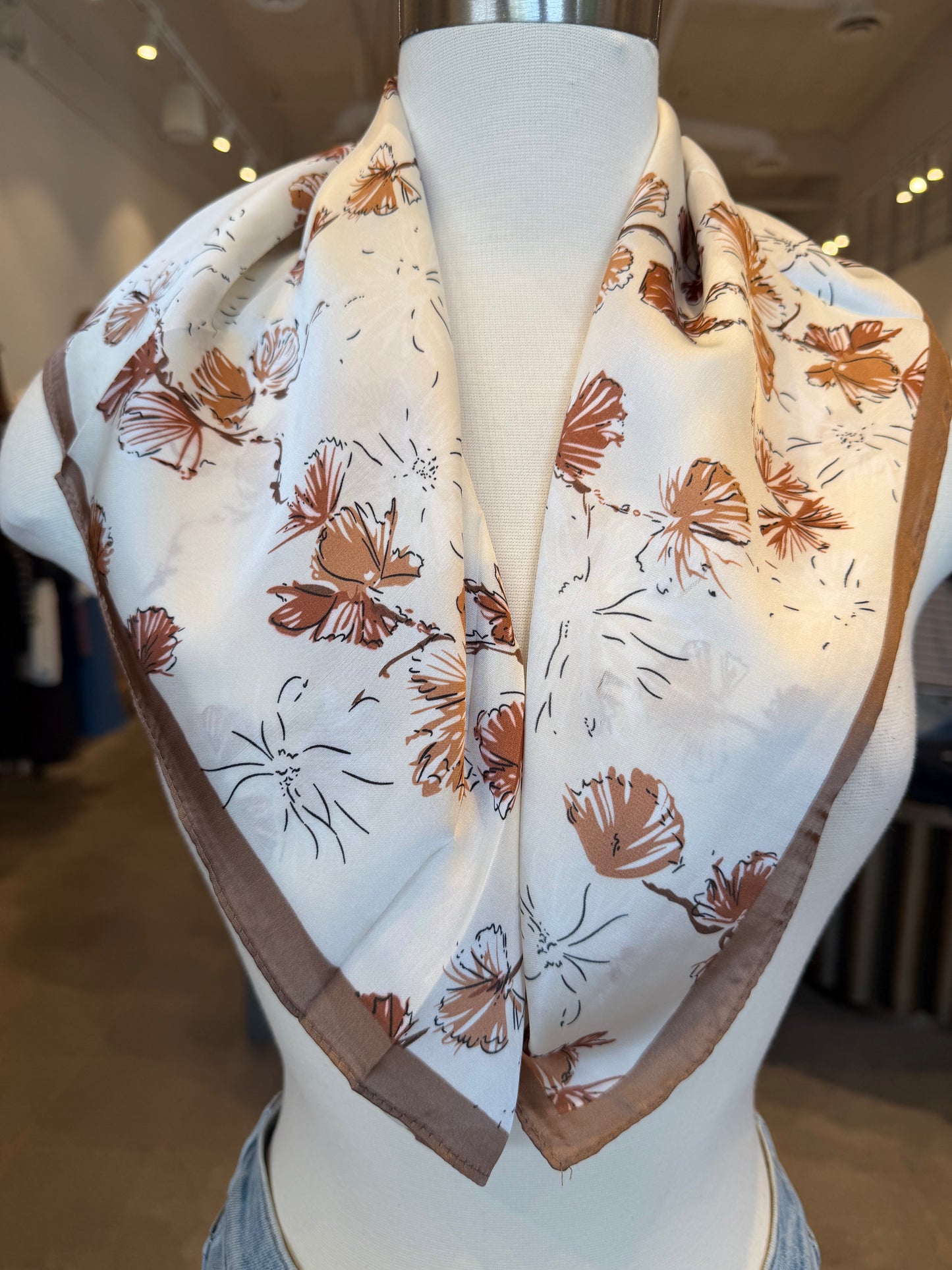 FLORAL DESIGNS SCARF