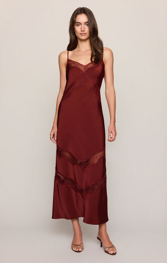 Z supply | Bruna Lace Inset Midi Dress
