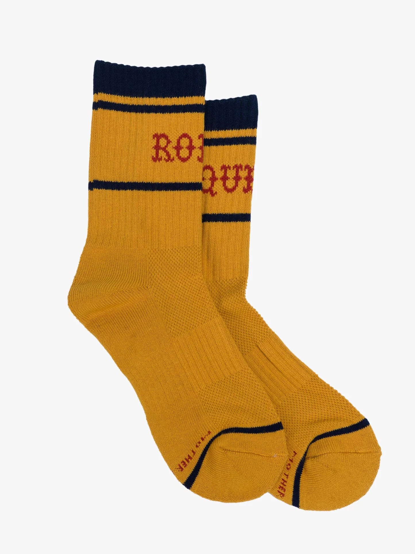 Baby Steps  classic tube socks in yellow with red "Rodeo Queen"