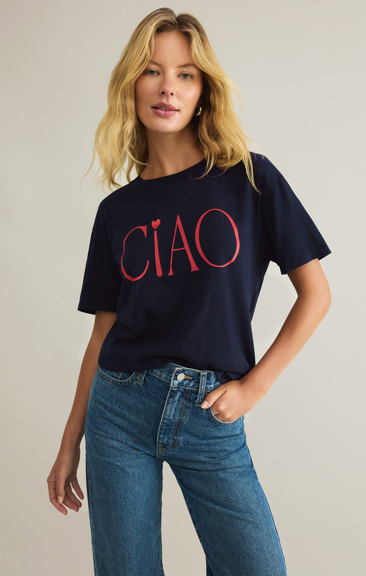 Ciao Boyfriend Short Sleeve Graphic Tee