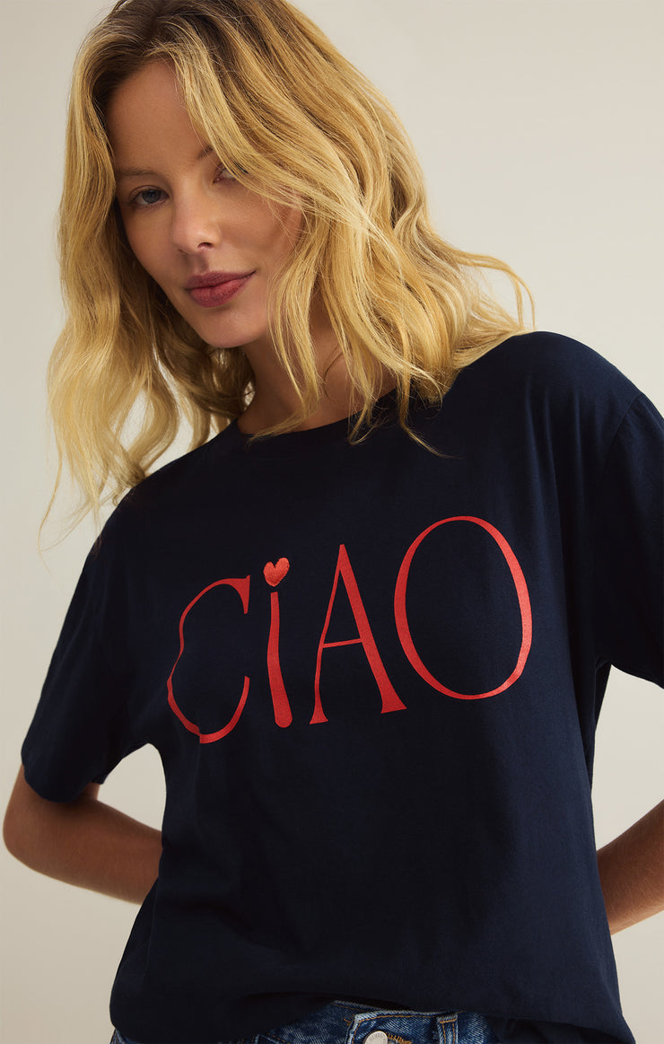 Ciao Boyfriend Short Sleeve Graphic Tee