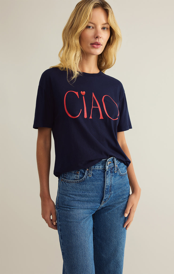 Ciao Boyfriend Short Sleeve Graphic Tee