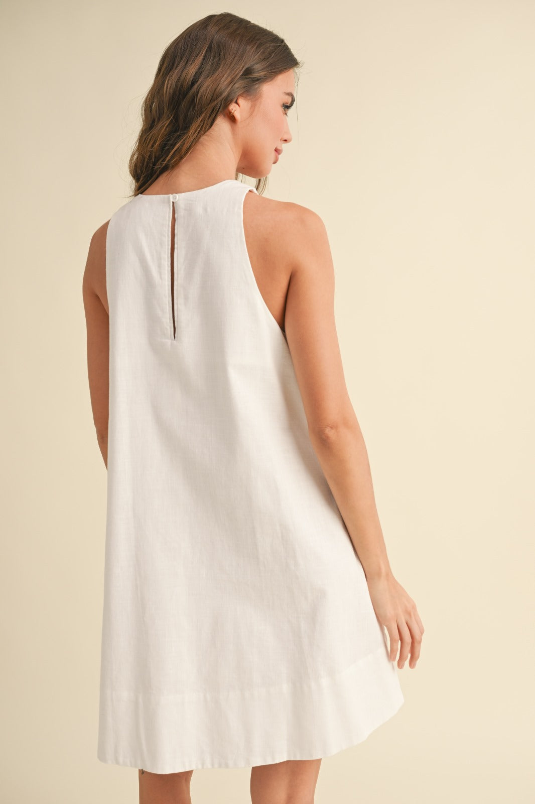 Clair Sleeveless A Line Dress With Pockets