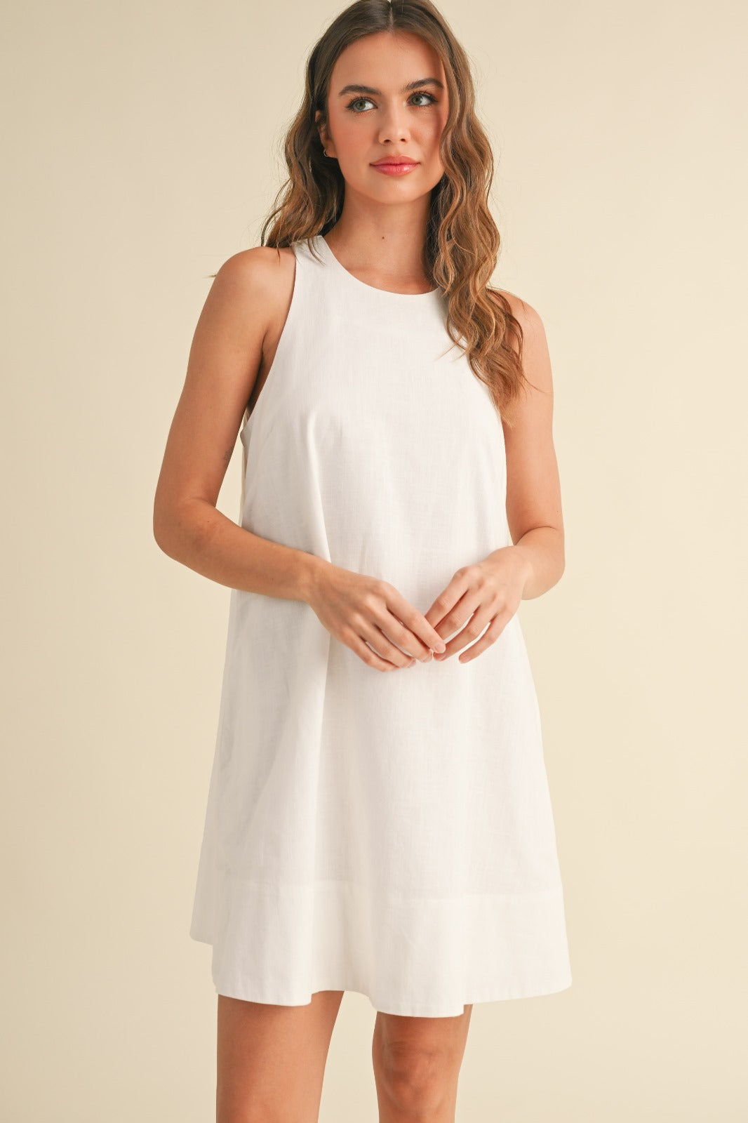 Clair Sleeveless A Line Dress With Pockets