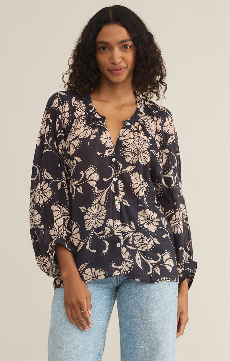 Wren Ari Floral Blouse By Z Supply