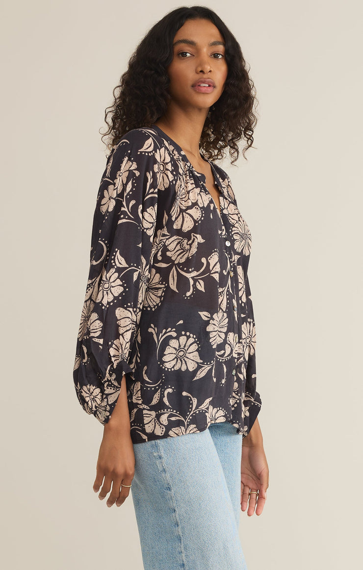 Wren Ari Floral Blouse By Z Supply